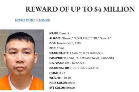 Mỹ treo thưởng 4 triệu USD truy tìm thủ lĩnh nhóm lừa đảo Trung Quốc đang bỏ trốn