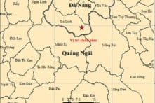 Liên tiếp 5 trận động đất xảy ra tại Đà Nẵng và Quảng Ngãi sáng 22/4 