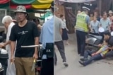 TQ: Nam thanh niên dùng dao tấn công cảnh sát sau tranh chấp liên quan đến xe đạp điện