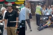 TQ: Nam thanh niên dùng dao tấn công cảnh sát sau tranh chấp liên quan đến xe đạp điện