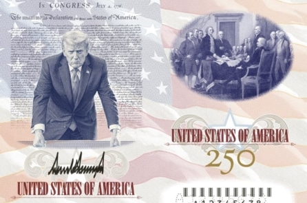 Ông Trump chia sẻ mẫu thiết kế hộ chiếu Mỹ kỷ niệm 250 năm lập quốc