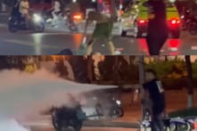 Hải Phòng: Nam thanh niên xịt bình cứu hỏa cứu người phụ nữ bị đâm trên phố