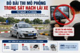 Bộ Công an chính thức bỏ bài thi mô phỏng trong sát hạch lái xe từ ngày 1/7 