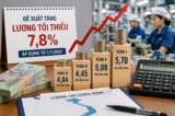 Bộ Nội vụ đề xuất tăng lương tối thiểu vùng 7,8% từ năm 2027 