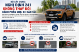 Bộ Xây dựng: Nghị định 241 không thay đổi cách phân loại xe bán tải 