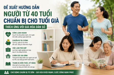 Bộ Y tế đề xuất hướng dẫn người từ 40 tuổi chuẩn bị cho tuổi già 