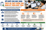 Đề xuất cho học sinh THCS, THPT kiểm tra định kỳ trên máy tính