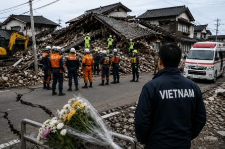Một lao động Việt Nam thiệt mạng trong trận động đất tại Nhật Bản 