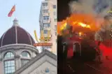 Ngày thành lập ĐCSTQ (1/7): Cờ 5 sao bị treo ngược, 7 tia sét đánh trúng một ngôi đền