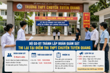 Bộ GD-ĐT lập đoàn giám sát kỳ thi lại tại Trường THPT chuyên Tuyên Quang 