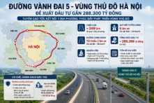Đề xuất đầu tư hơn 288.000 tỷ đồng xây đường Vành đai 5 Vùng Thủ đô