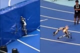 Video: Robot hình người Trung Quốc lao vào tủ điện, tóe lửa trước cuộc thi