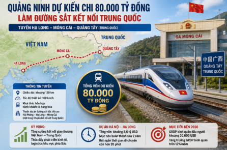 Quảng Ninh dự kiến đầu tư 80.000 tỷ đồng xây đường sắt kết nối Trung Quốc