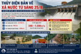 Thủy điện Bản Vẽ bắt đầu xả nước, lưu lượng dự kiến đến 1.200m³/s 