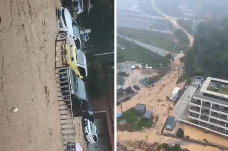Video: Bão Saudel tấn công Phúc Kiến, một thị trấn bị lũ lụt nhấn chìm