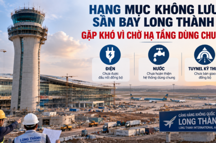 Sân bay Long Thành: Tháp không lưu gặp khó vì điện, nước chưa đồng bộ 